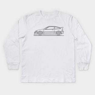 crx jdm B Kids Long Sleeve T-Shirt